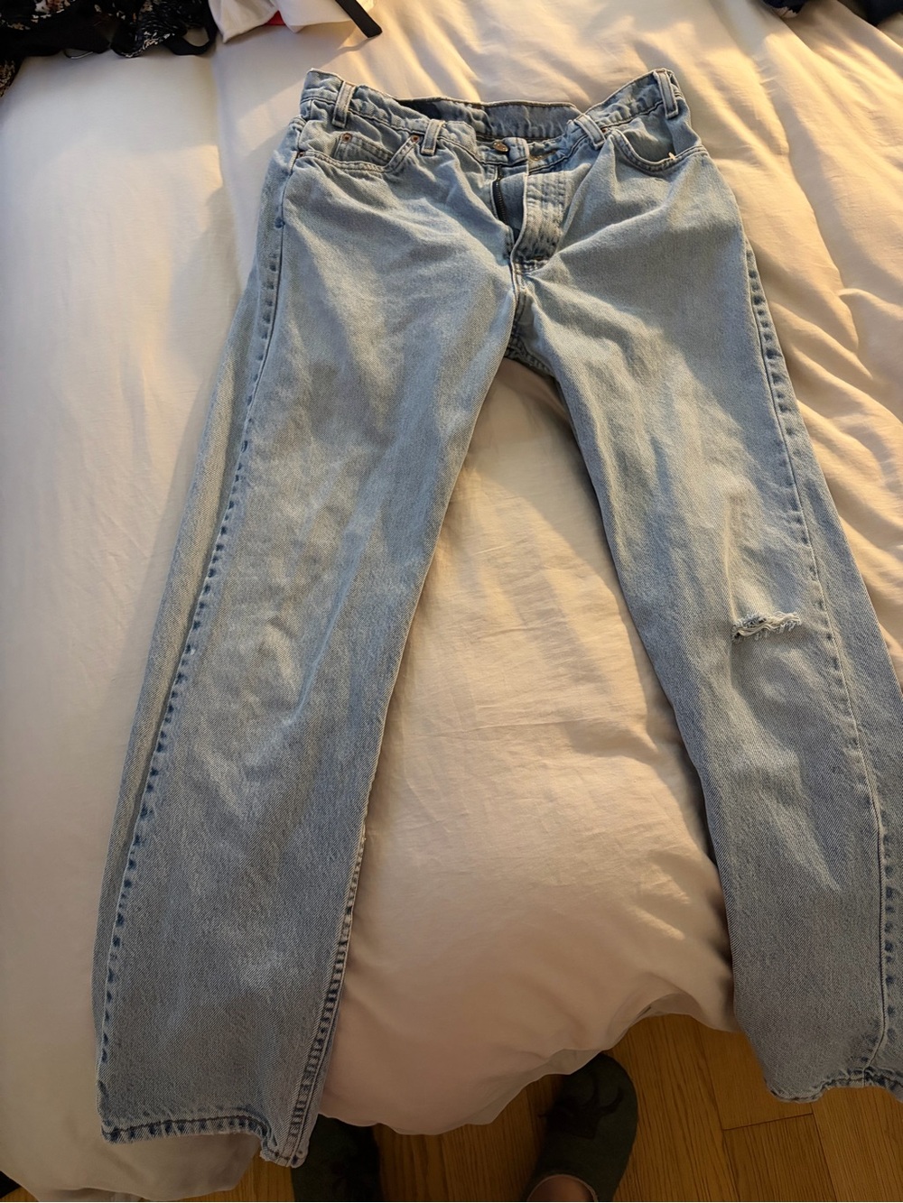 VINTAGE LEVIS 501s!!!!! Light Wash Women's Straight-Leg